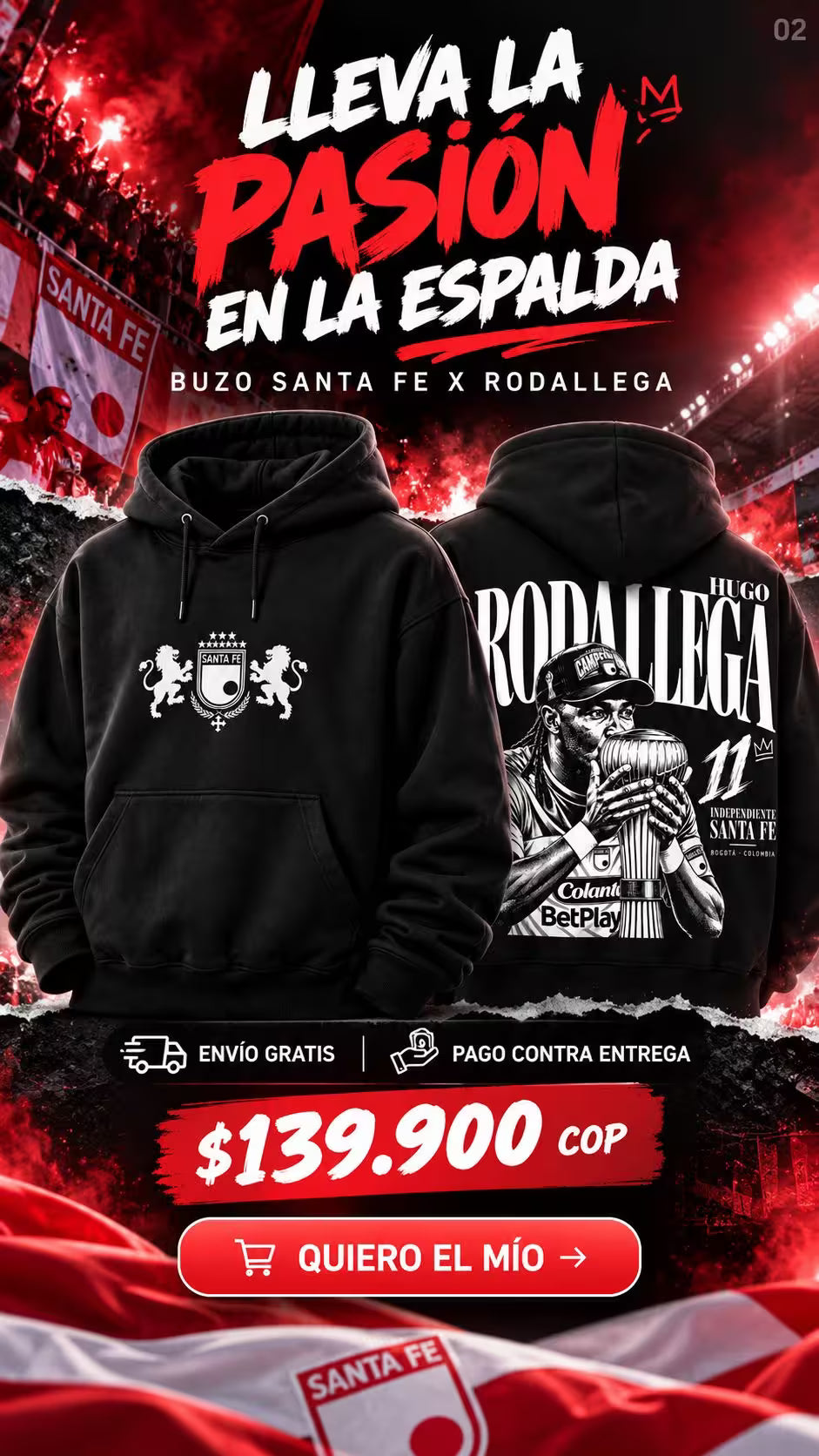BUZO SANTA FE X RODALLEGA