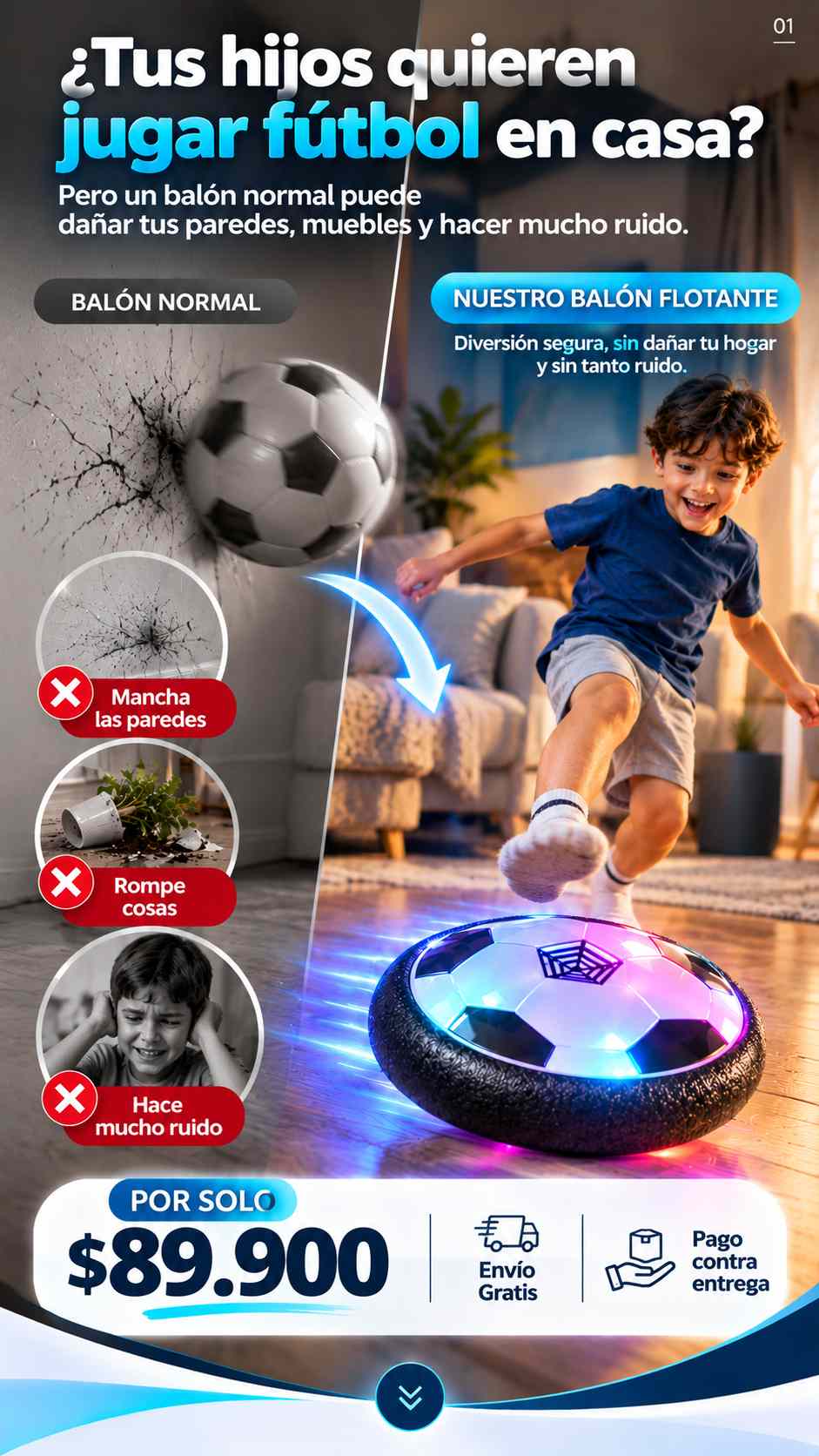 BALON FUTBOL FLOTANTE