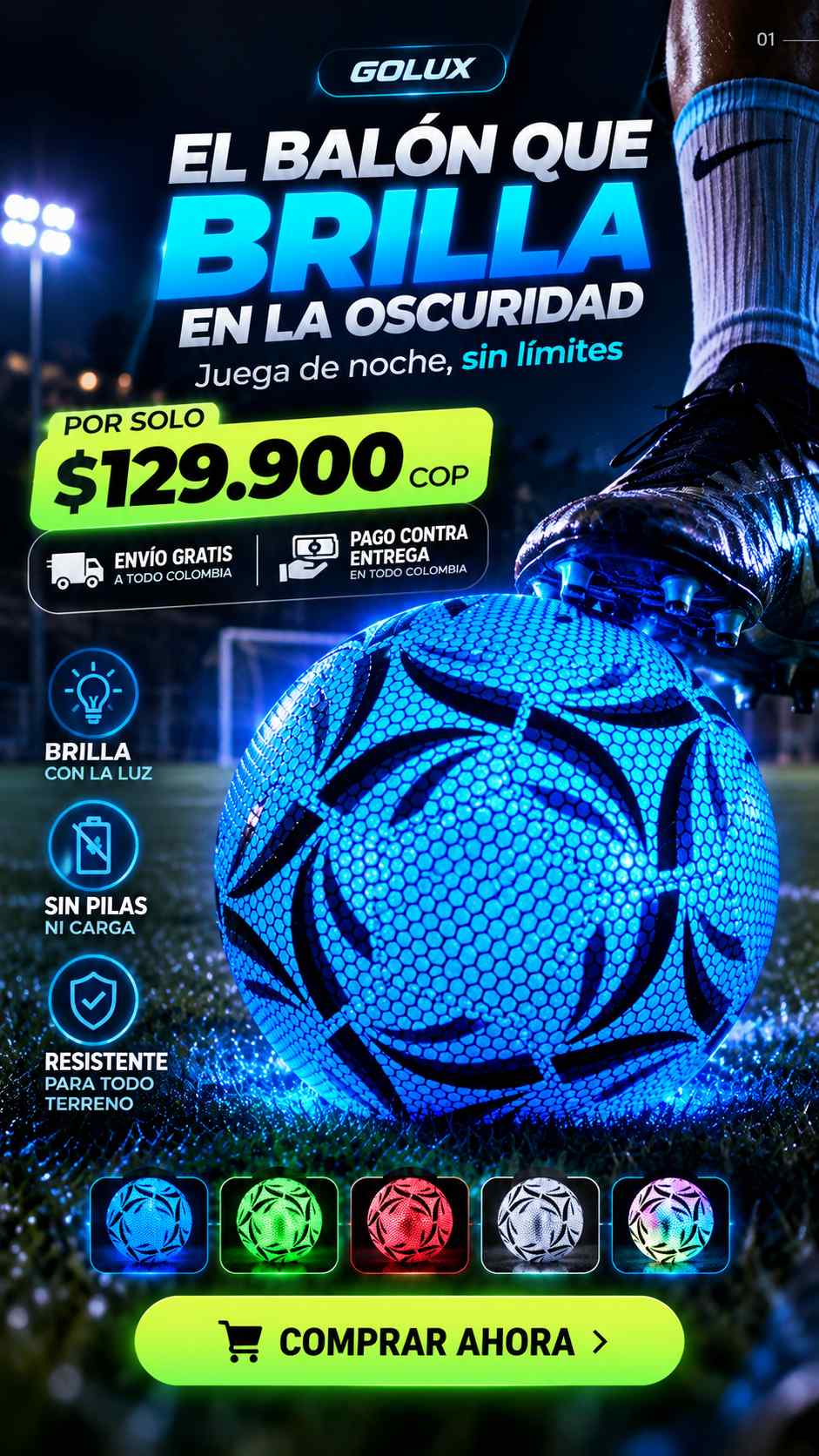 BALON DE FUTBOL REFLECTIVO