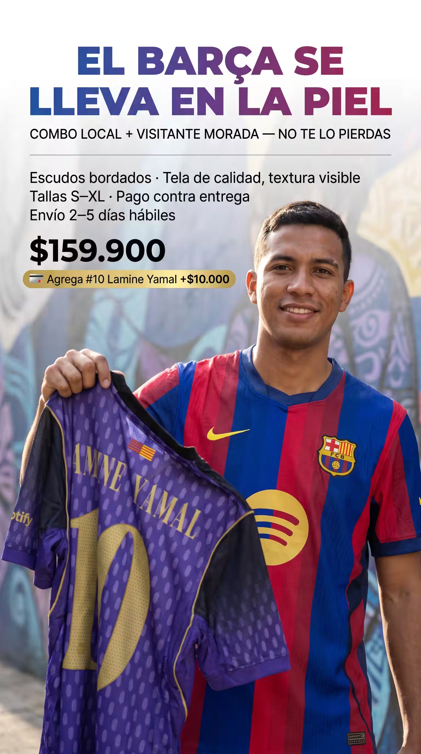 COMBO 2 CAMISETAS BARCELONA 26/27