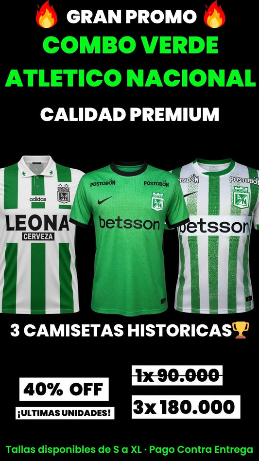 COMBO VERDE ATLETICO NACIONAL