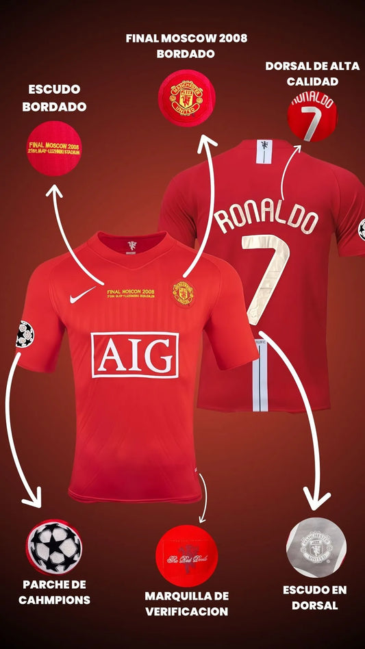 CAMISETA CRISTIANO RONALDO MANCHESTER UNITED 2008