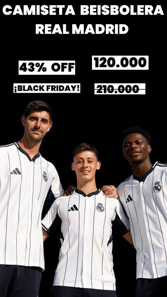 CAMISETA BEISBOLERA REAL MADRID