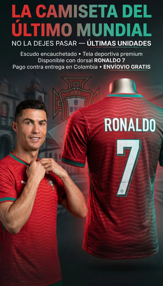 CAMISETA PORTUGAL ROJA LOCAL MUNDIAL 2026