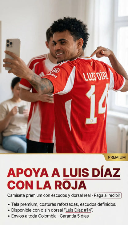 CAMISETA LOCAL BAYERN MUNICH LUIS DIAZ