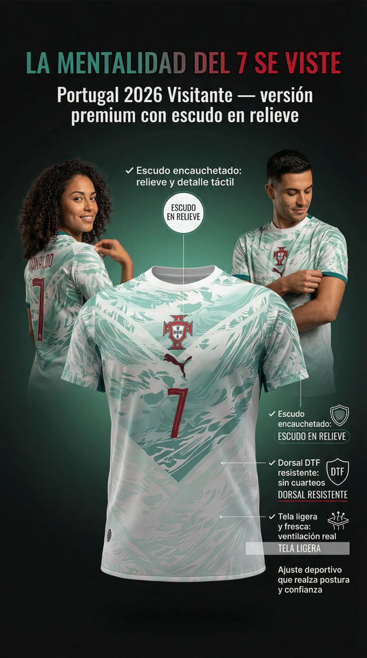 CAMISETA PORTUGAL VISITANTE MUNDIAL 2026