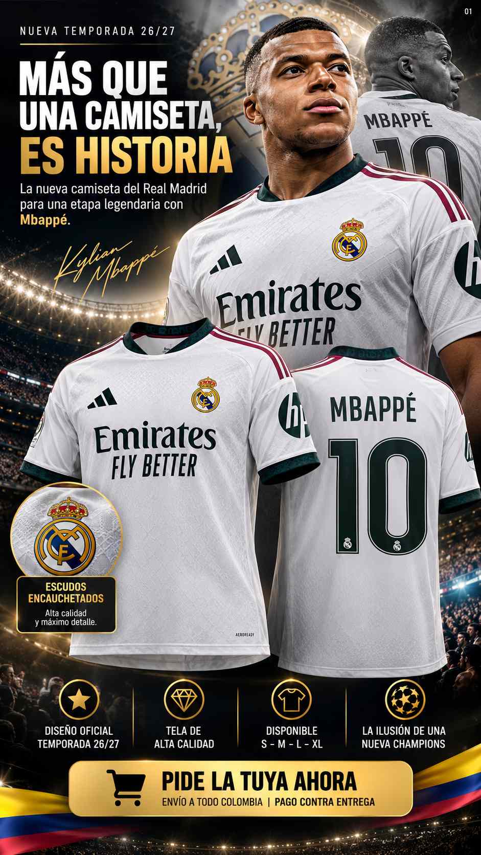 NUEVA CAMISETA REAL MADRID TEMPORADA 26/27