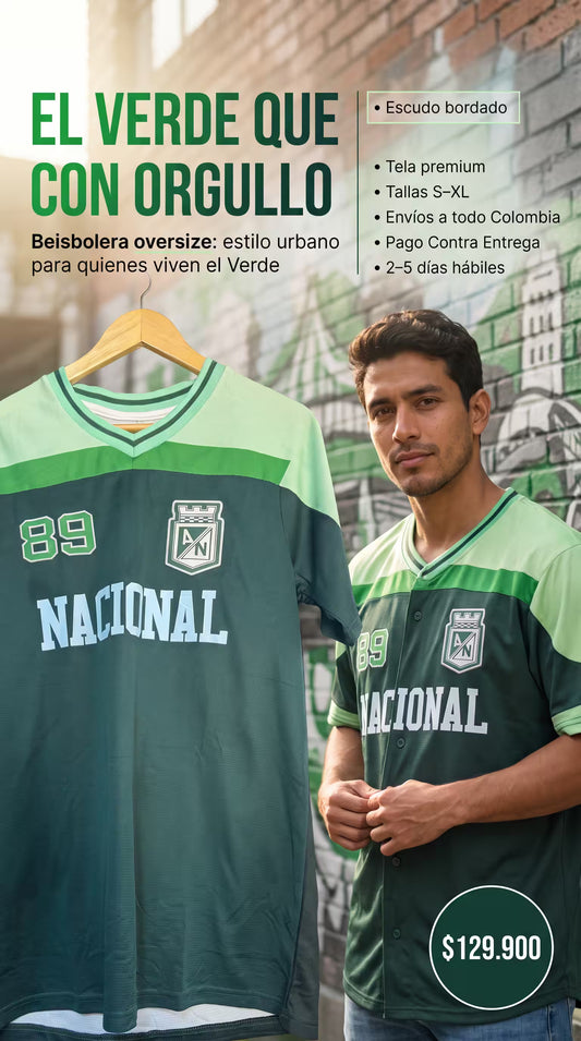 CAMISETA BEISBOLERA NACIONAL ESPECIAL